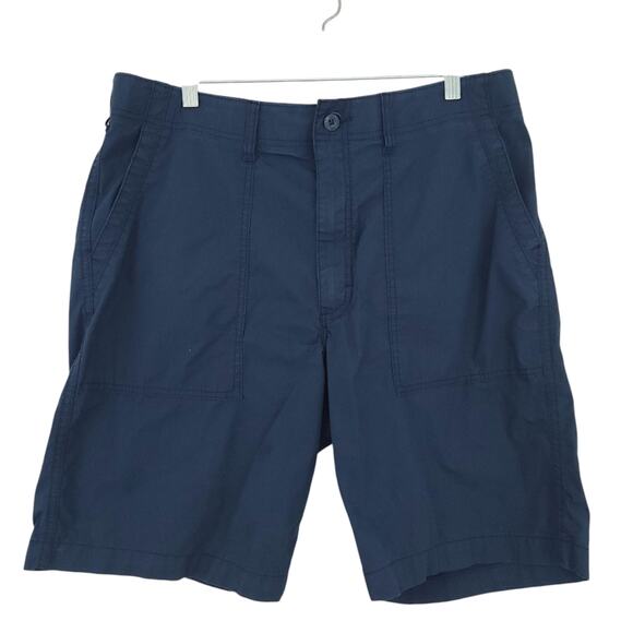 LEE Men's Navy Blue Shorts Size 38 Nylon Blend Lee in Motion 10" Inseam - Picture 1 of 4